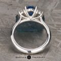 The "Evelyn" ring in Platinum with 1.82-carat Montana sapphire