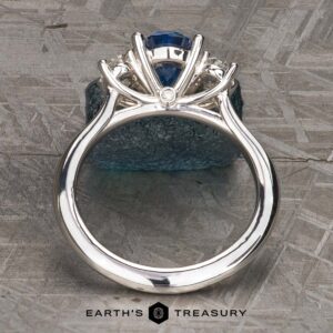 The "Evelyn" ring in Platinum with 1.82-carat Montana sapphire
