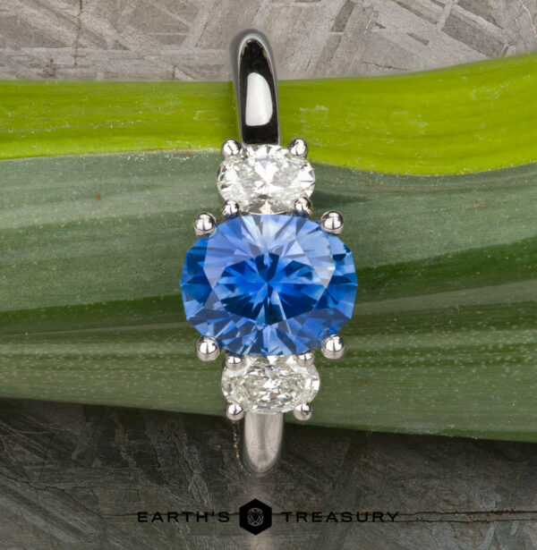 The "Evelyn" ring in Platinum with 1.82-carat Montana sapphire The "Evelyn" ring in Platinum with 1.82-carat Montana sapphire
