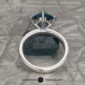 The Classic Channel-Set "Kira" Ring in 14k white gold with 2.93-carat Montana sapphire