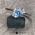 The “Nebula” ring in 14k white gold with 1.02-Carat Montana Sapphire