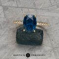 The "Eugenie" in 18k yellow gold with 3.15-Carat Montana Sapphire