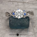 The “Juniper” ring in platinum with 1.04-Carat Montana Sapphire