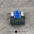 The "Evelyn" in 18k white gold with 2.08-Carat Ceylon Sapphire