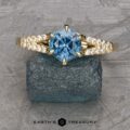 The "Calliope" ring in 14k yellow gold with 1.07-Carat Montana Sapphire