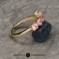 The "Stars Aligned" Ring with Unheated Montana Sapphires in 14k yellow gold