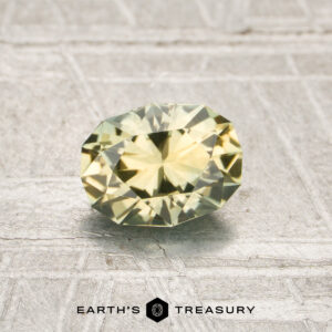 0.77-Carat Greenish-Yellow Montana Sapphire (Heated)