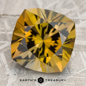 8.53-Carat Greenish-Gold Unheated Tanzanite (Zoisite)