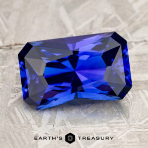 6.63-Carat Deep Blue-Purple Tanzanite
