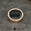 6mm wide "Rainier" ring in 20k rose gold, brushed