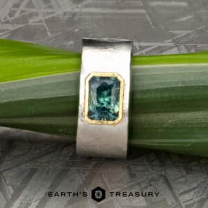 The "Clint" in platinum and 18k yellow gold with 2.59-carat Montana sapphire