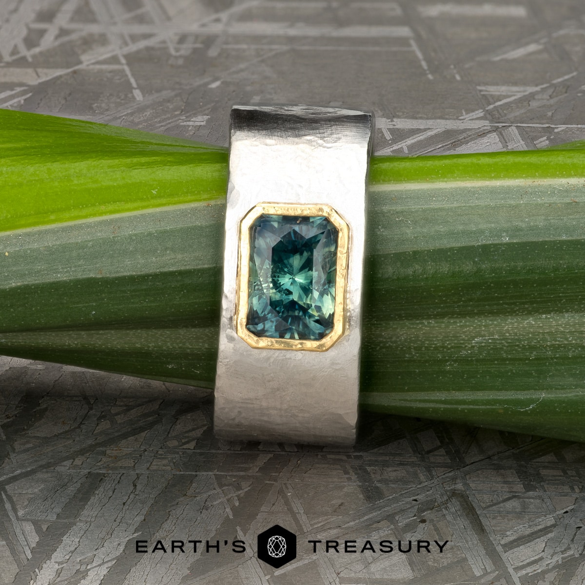 The "Clint" in platinum and 18k yellow gold with 2.59-carat Montana sapphire