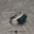 The Deluxe Pave Diamond Wedding Band in platinum