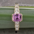 The "Andromeda" ring in 14k yellow gold with 1.60-carat Ceylon sapphire