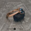 The “Demeter” Ring in 14k rose gold with 1.18-Carat Montana Sapphire