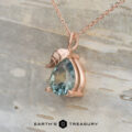 The BYO "Willow" Pendant in 14k rose gold with 2.13-carat Montana sapphire