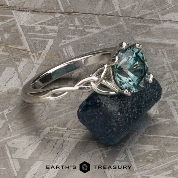 The “Siobhan” ring in platinum with 1.98-carat Montana sapphire The “Siobhan” ring in platinum with 1.98-carat Montana sapphire