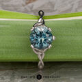 The “Siobhan” ring in platinum with 1.98-carat Montana sapphire