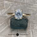The “Vanessa” in 14k yellow gold with 2.25-Carat Montana Sapphire