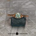 The "Siobhan" in 14k rose gold with 0.81-carat Montana sapphire