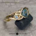 The "Isolde" ring in 14k yellow gold with 1.01-carat Montana sapphire