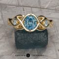 The "Isolde" ring in 14k yellow gold with 1.01-carat Montana sapphire