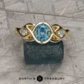 The "Isolde" in 14k yellow gold with 1.01-carat Montana sapphire