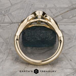 The "Isolde" ring in 14k yellow gold with 1.01-carat Montana sapphire