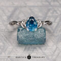 The "Siobhan" ring in 14K white gold with 1.13-carat Montana sapphire