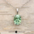 The BYO "Misty" Pendant in platinum with 1.02-Carat Demantoid Garnet