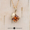 The BYO "Willow" Pendant in 14k yellow gold with 0.67-carat Montana sapphire
