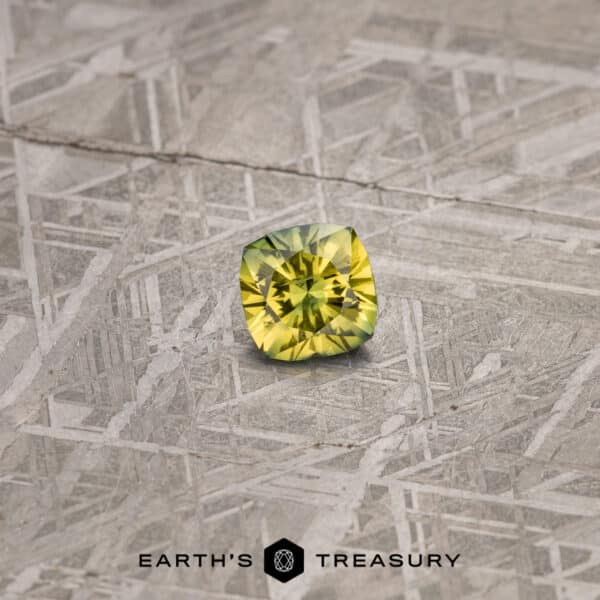 2.64-Carat Gold-Green Particolored Australian Sapphire