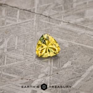 0.82-Carat Gold-Green Particolored Australian Sapphire (Heated)