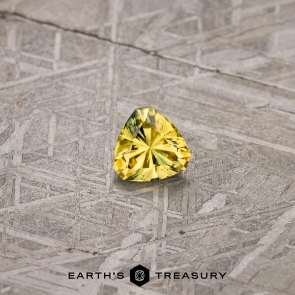 0.82-Carat Gold-Green Particolored Australian Sapphire
