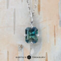 The "Twyg" pendant in 14K white gold with 0.87-carat Montana sapphire