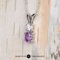 The "Supernova" pendant in 18K white gold with 1.07-carat Madagascar sapphire
