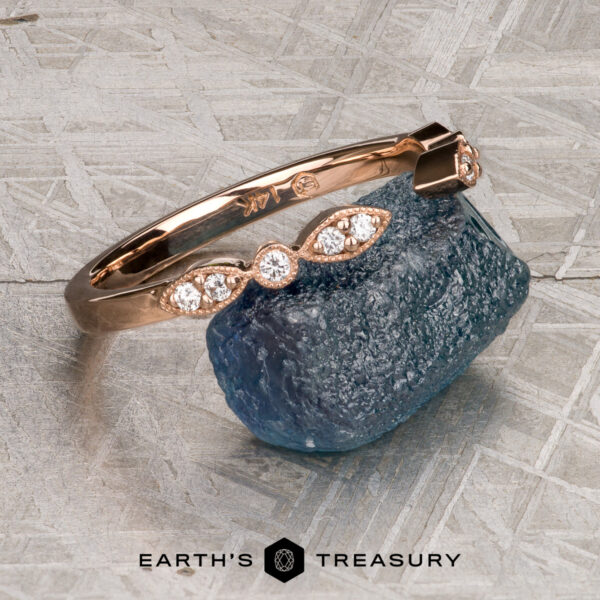 The "Arabella" band in 14k rose gold The "Arabella" band in 14k rose gold