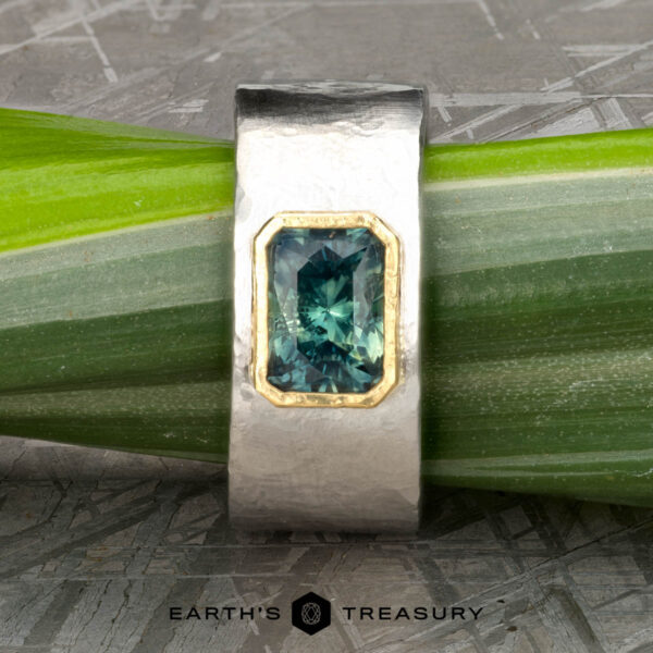 The "Clint" in platinum and 18k yellow gold with 2.59-carat Montana sapphire The "Clint" in platinum and 18k yellow gold with 2.59-carat Montana sapphire