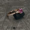 The "Avalon" in 14k rose gold with 1.24-carat Montana sapphire