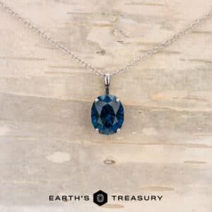 Build Your Own "Flurry" Pendant in 14k white gold with 2.05-carat Nigerian sapphire