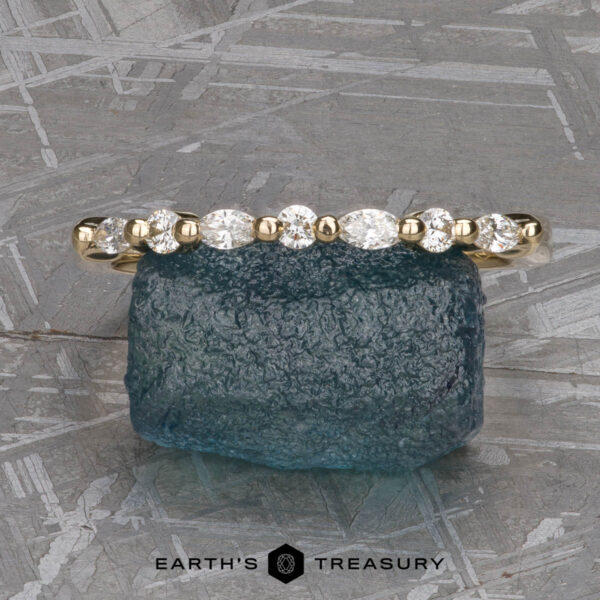 The straight "Orinoco" band in 14k yellow gold The straight "Orinoco" band in 14k yellow gold