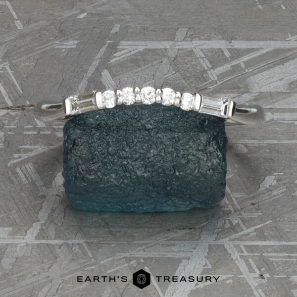 The "Marne" band in 14k white gold The "Marne" band in 14k white gold
