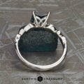 The “Arabella” ring in platinum with 1.60-Carat Montana Sapphire