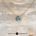 The BYO "Glow" Necklace in 14k yellow gold with 0.60-carat Montana sapphire