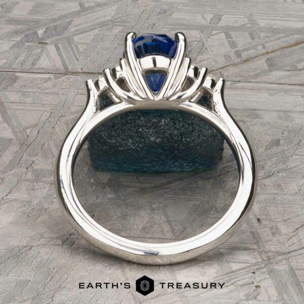 The "Kacie" ring in platinum with 2.66-Carat Ceylon Sapphire The "Kacie" ring in platinum with 2.66-Carat Ceylon Sapphire