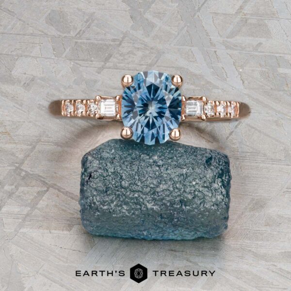 The "Fiona" ring in 14K rose gold with 1.30-carat Montana sapphire The "Fiona" ring in 14K rose gold with 1.30-carat Montana sapphire