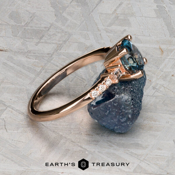 The "Fiona" ring in 14K rose gold with 1.30-carat Montana sapphire The "Fiona" ring in 14K rose gold with 1.30-carat Montana sapphire