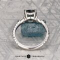 The Pave "Avalon" ring in platinum with 1.66-carat Australian sapphire