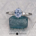 The "Fiona" ring in 14K white gold with 1.17-carat Umba sapphire