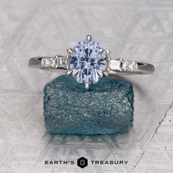 The "Fiona" ring in 14K white gold with 1.17-carat Umba sapphire The "Fiona" ring in 14K white gold with 1.17-carat Umba sapphire
